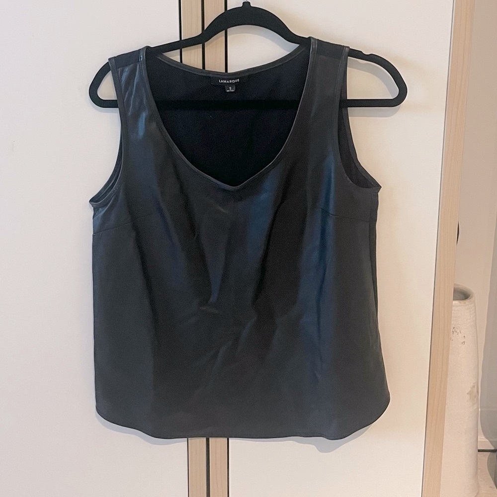 LAMARQUE Leather tank top